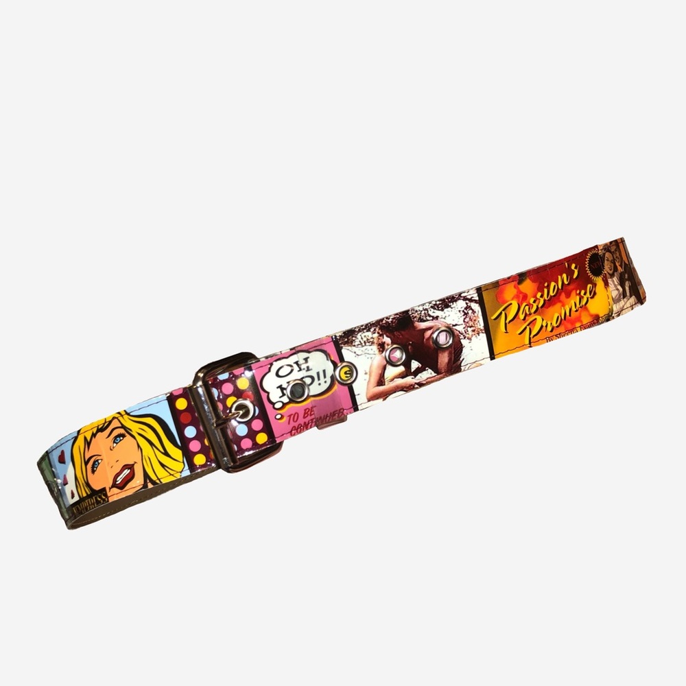 vintage comic pop art belt